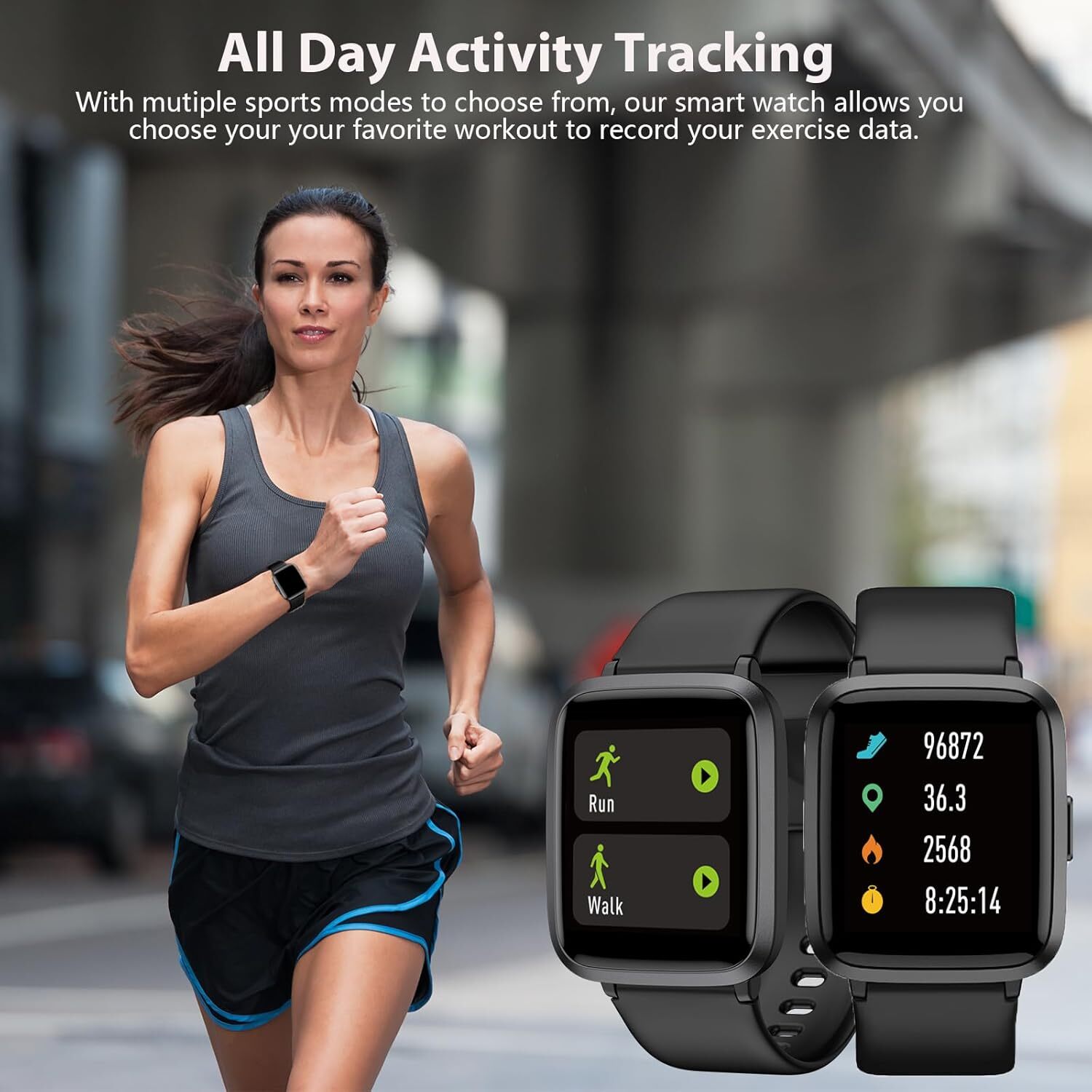Women’s Smart Watch Bluetooth SmartWatch For Apple iPhone iOS and Android…