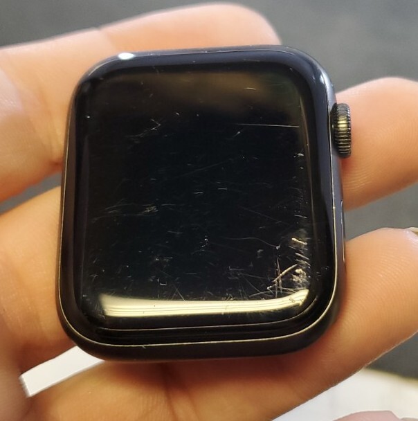 Apple Watch Series 6, 44mm Space Gray/Black, Unlocked GPS + Cell M07H3LL/A A2294