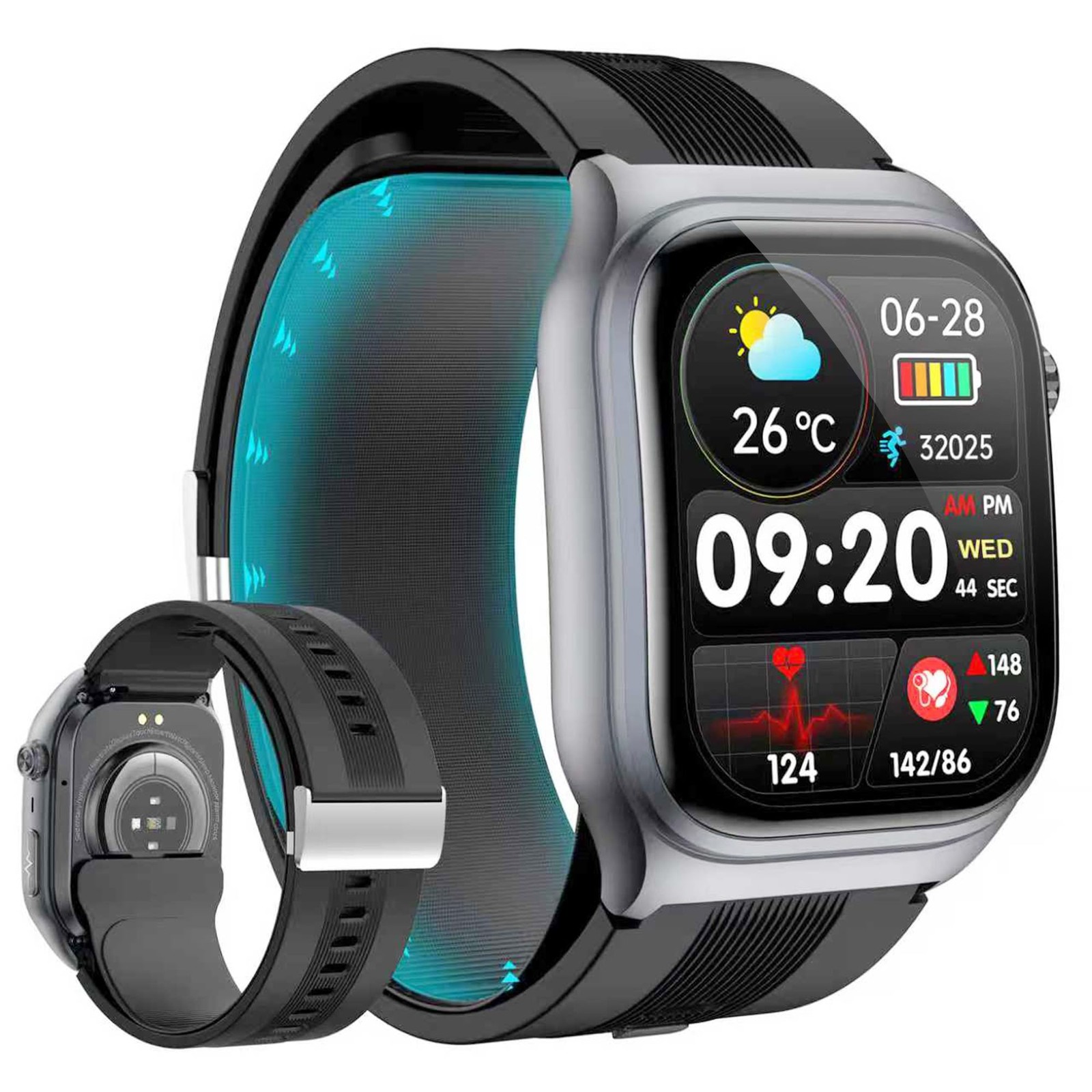 Yowow BIT Blood Pressure Smart Watch Air Pump Air Bag, Voice Broadcast, Data …