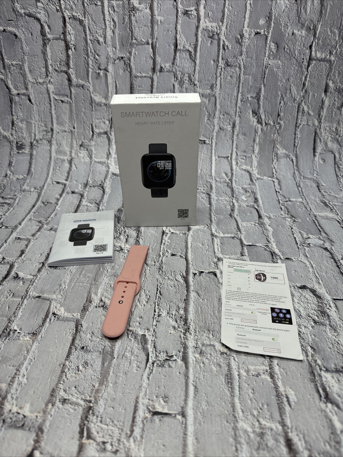 Silver Unisex Adults Heart Rate Monitor Bluetooth Fitness Tracker Smartwatch #D