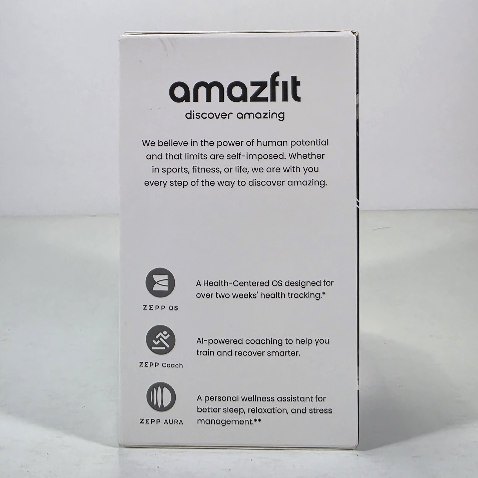 Amazfit Premium Version Active 2 Round Black Leather Fitness Tracker Smartwatch