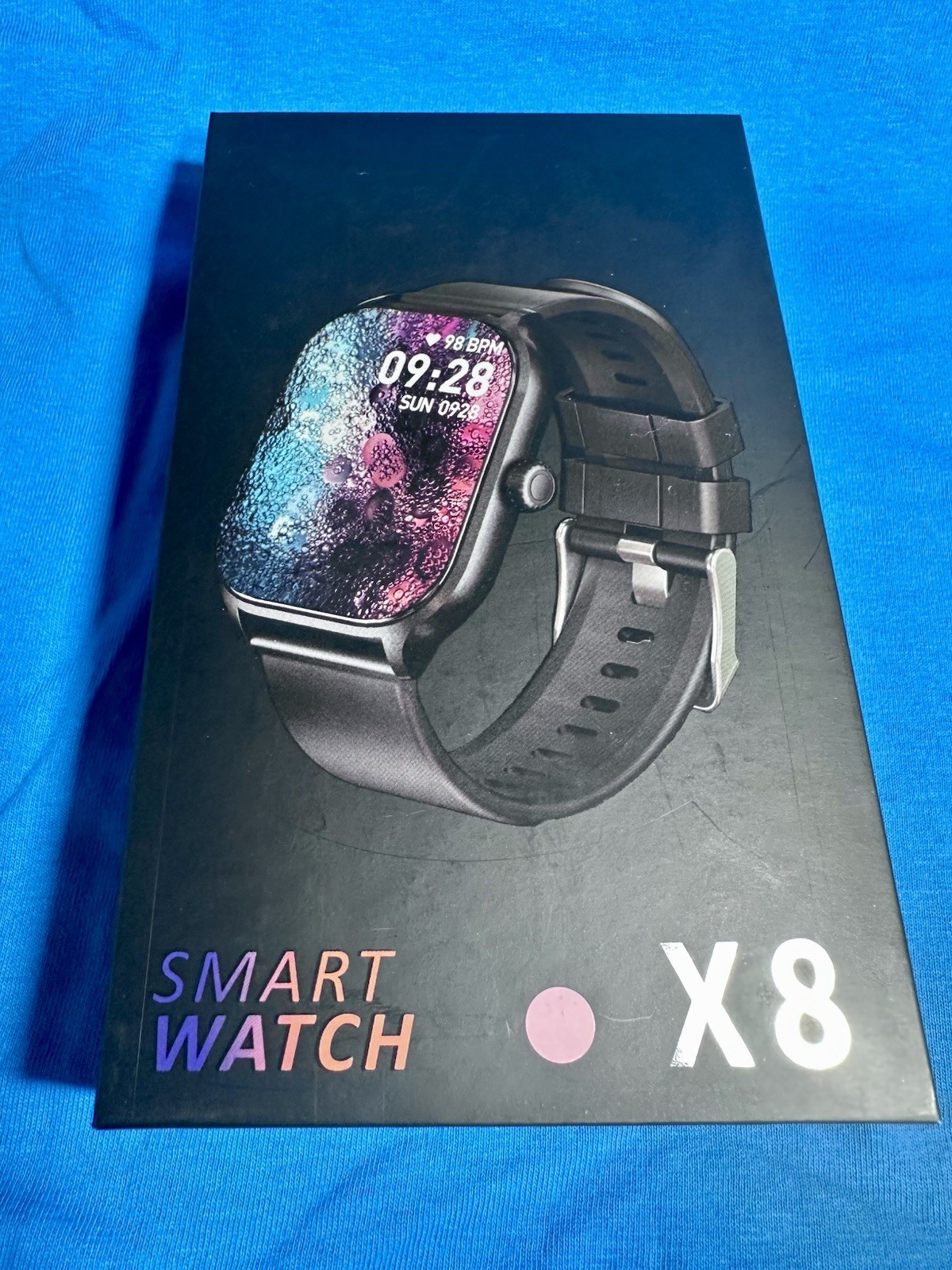X8 Smart Watch Pink Silicone Band Heart Rate Blood Pressure Multi-Sports iOS NIB