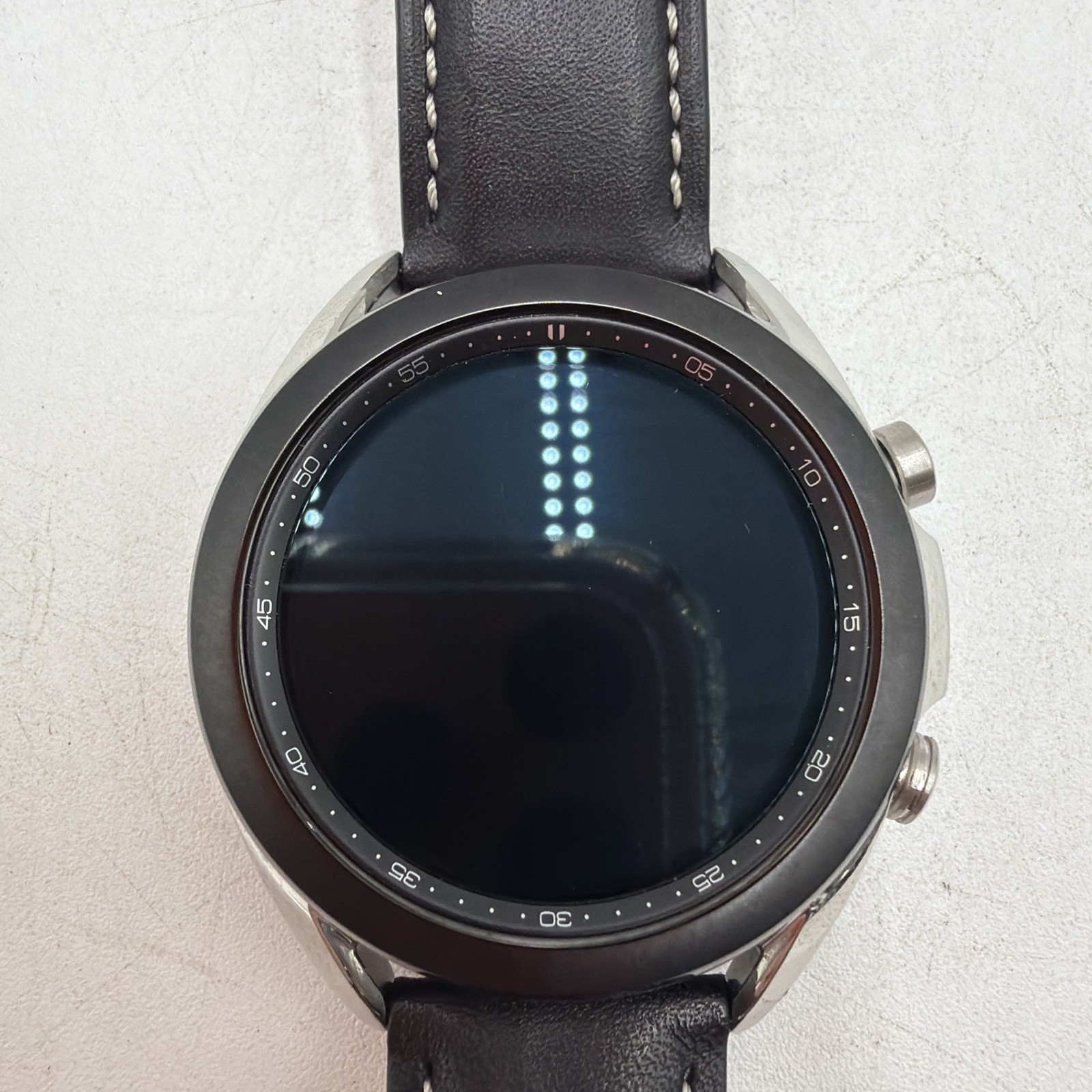 Samsung Galaxy Watch3 SM-R850 41mm Stainless Steel Black Leather GPS Tested