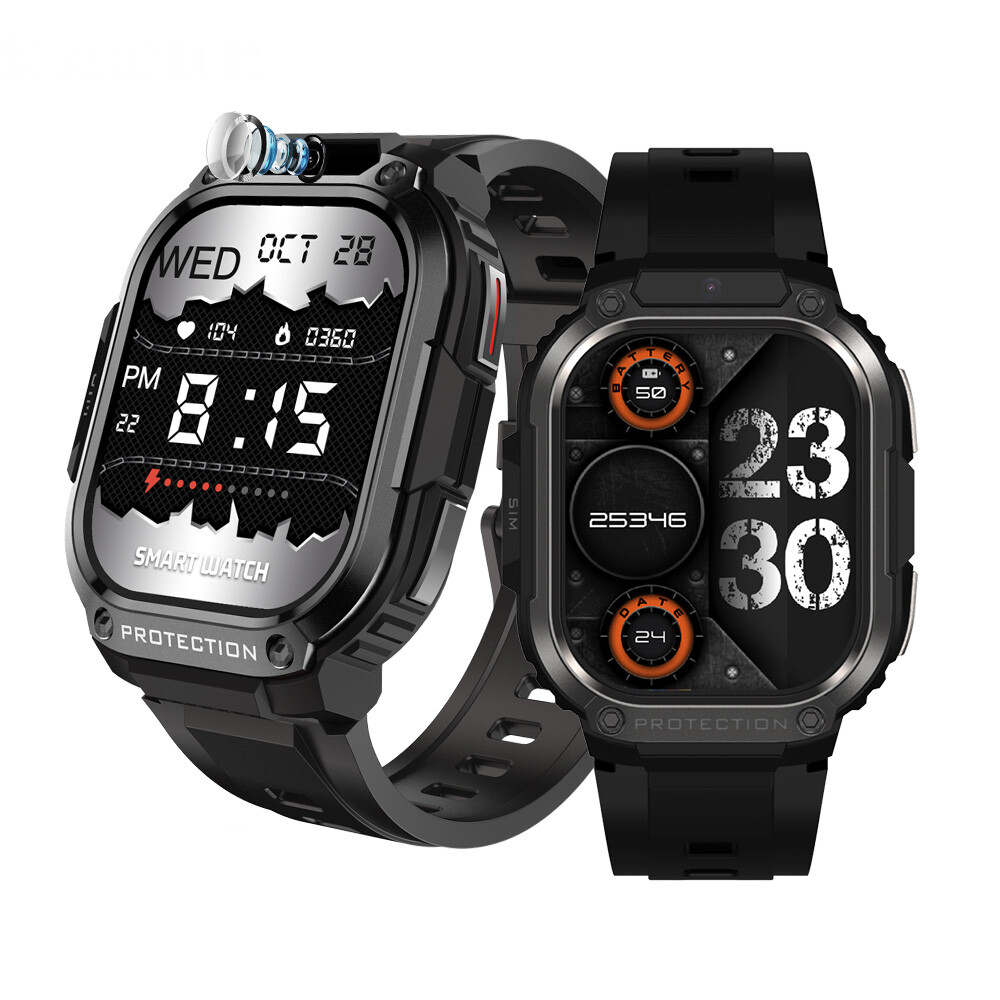 4G WiFi Smart Watch for Men GPS Android 8.1 Unlocked Phone Watch 2GB+16GB