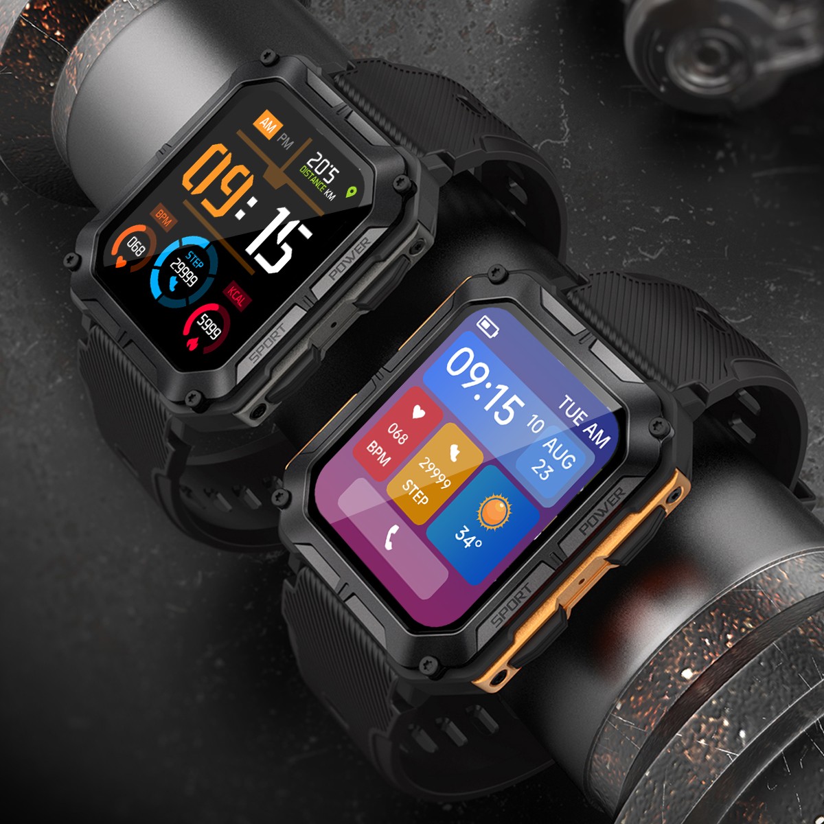 Smart Watch for Men Waterproof Smartwatch Bluetooth iPhone Samsung NEW 2022