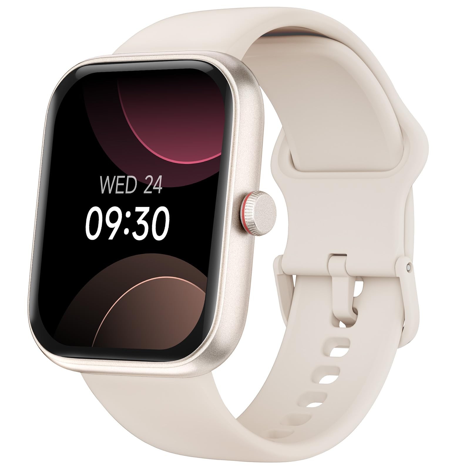 TOOBUR Smart Watch for Women, Alexa Built-in, Answer/Make 1.91 inches, Beige