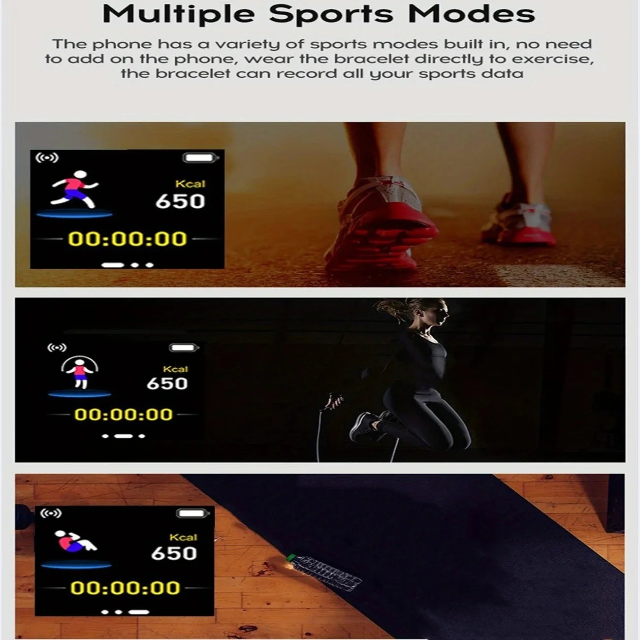 Smart Watch Men Women Waterproof Heart Rate Monitor for iPhone Android