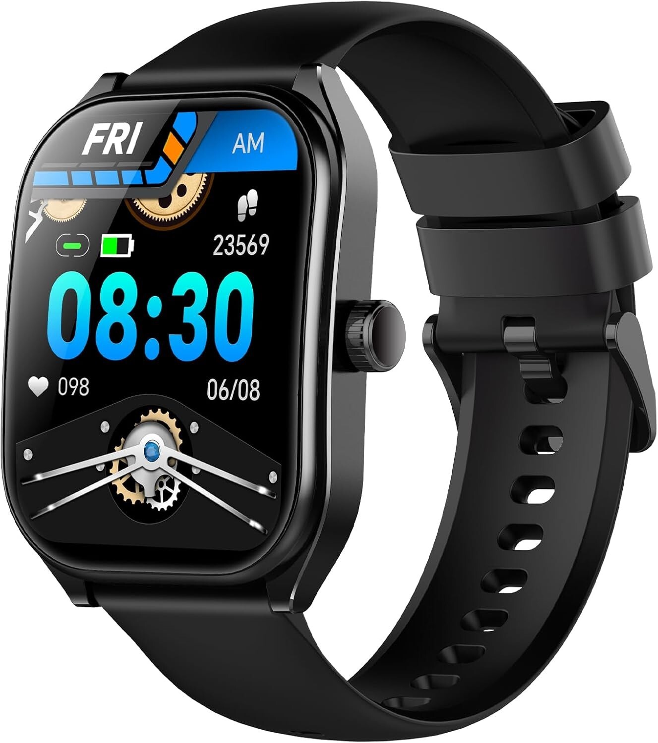 Curve Smart Watch for Men Women Answer Make Calls, 2.01″ Fitness Tracker