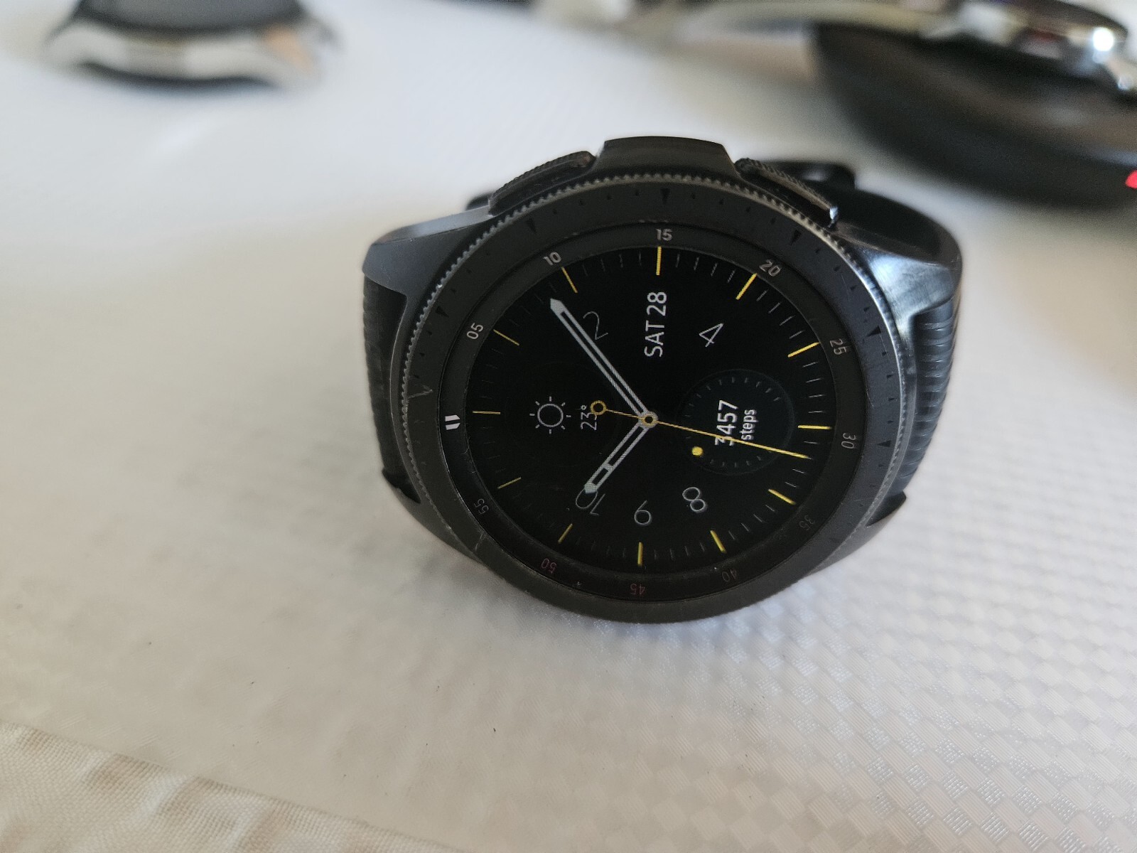 Samsung Galaxy Watch SM-R810 42mm Midnight Black Stainless Steel GPS. Read!!