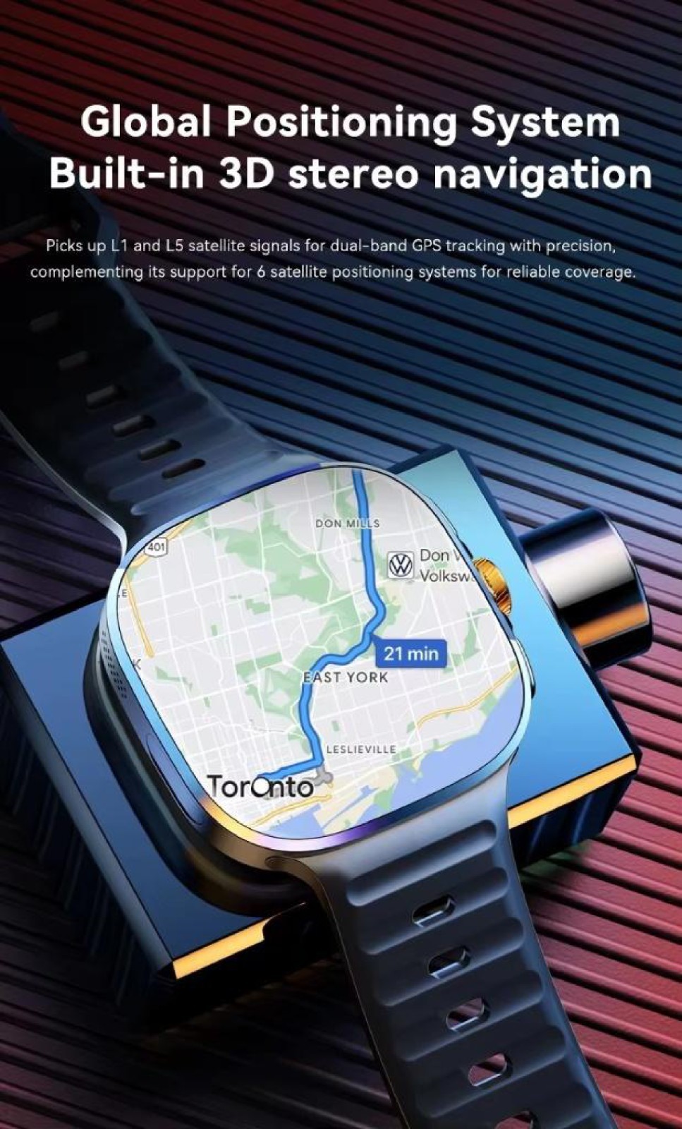 2026 Android Smart Watch SIM Card GPS WiFi Rotating Camera AMOLED Phone Watch