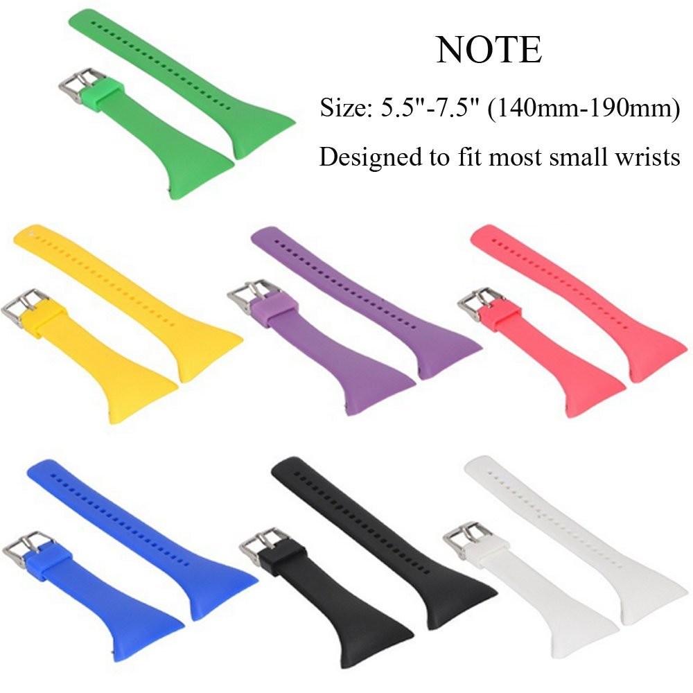 Band for Polar FT4/FT7, Soft Adjustable Silicone Replacement Wrist Watch Band