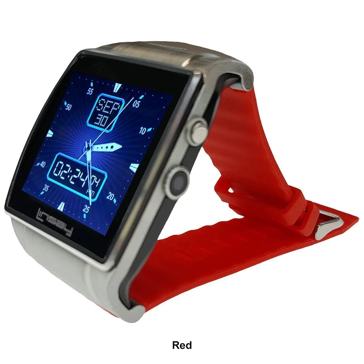 Linsay EX-5L Red IPS TouchScreen Bluetooth Smart Watch