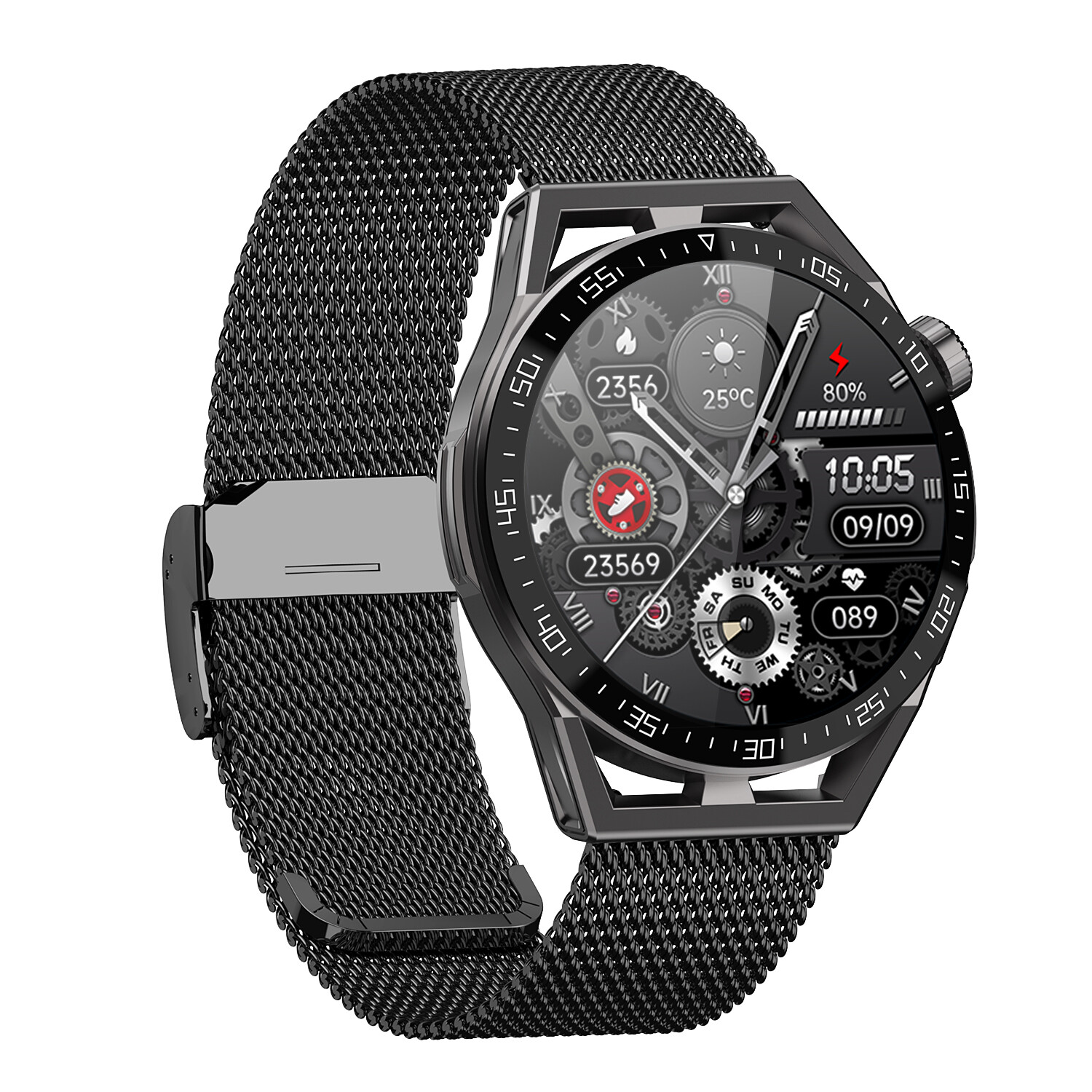 Luxury Smart Watch for Men Bluetooth Bracelet Fitness Tracker Sports Wristwatch