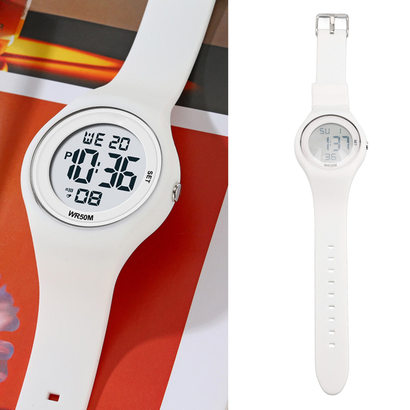 Kids Sports Watch Kids Digital Watch Pedometer For 5 To 15 Years Old Children