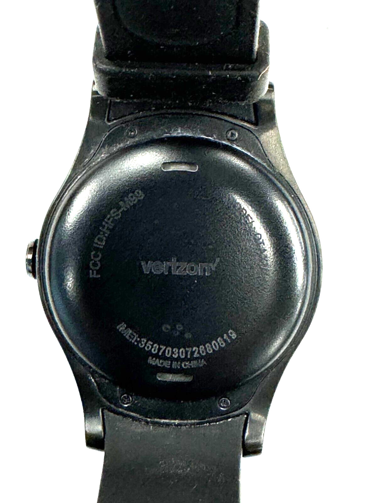 Verizon Wear24 42mm Stainless Steel Case – Black Band – QTAXU1