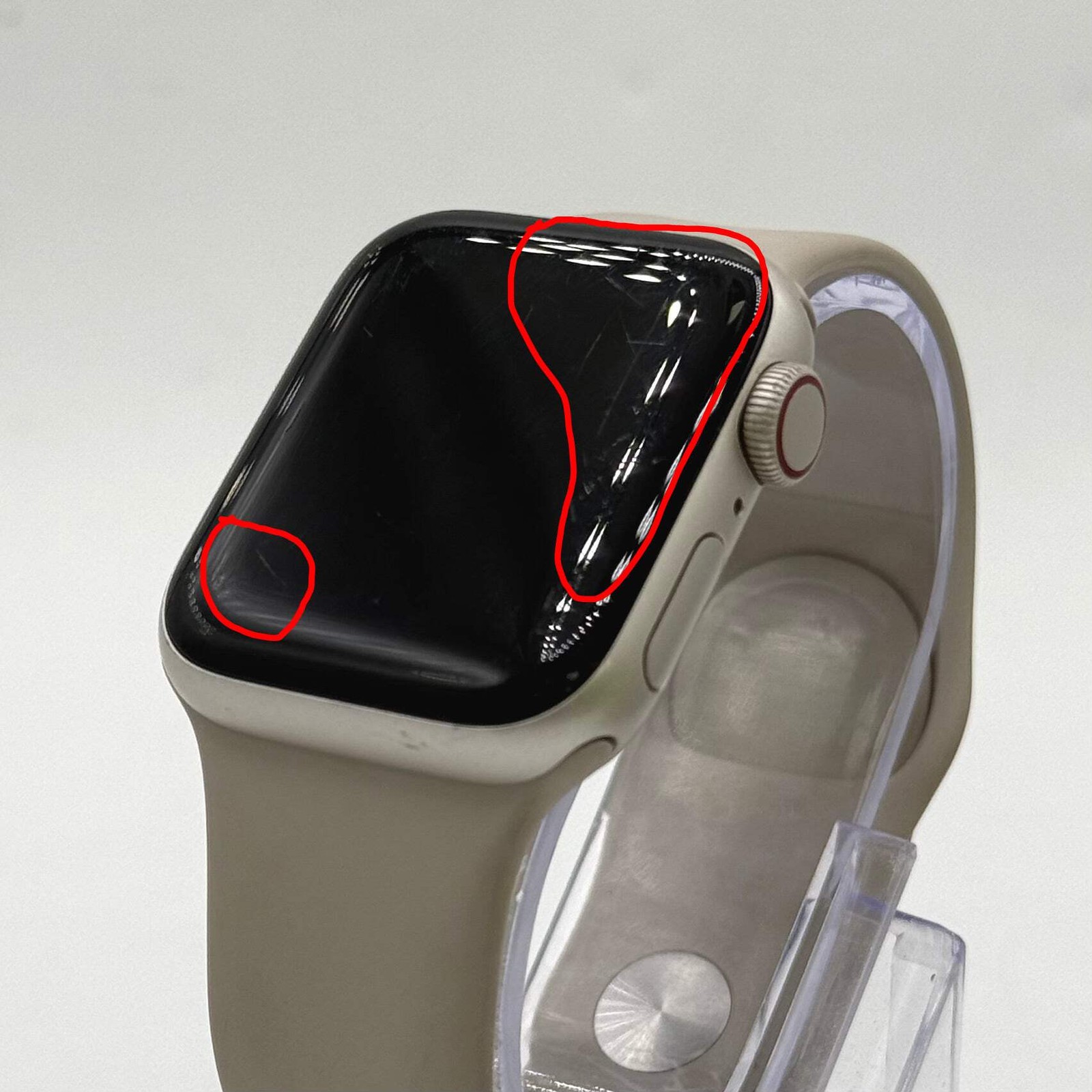 Unlocked Apple Watch SE 2nd Gen 40MM Starlight Aluminum Starlight Sport Band