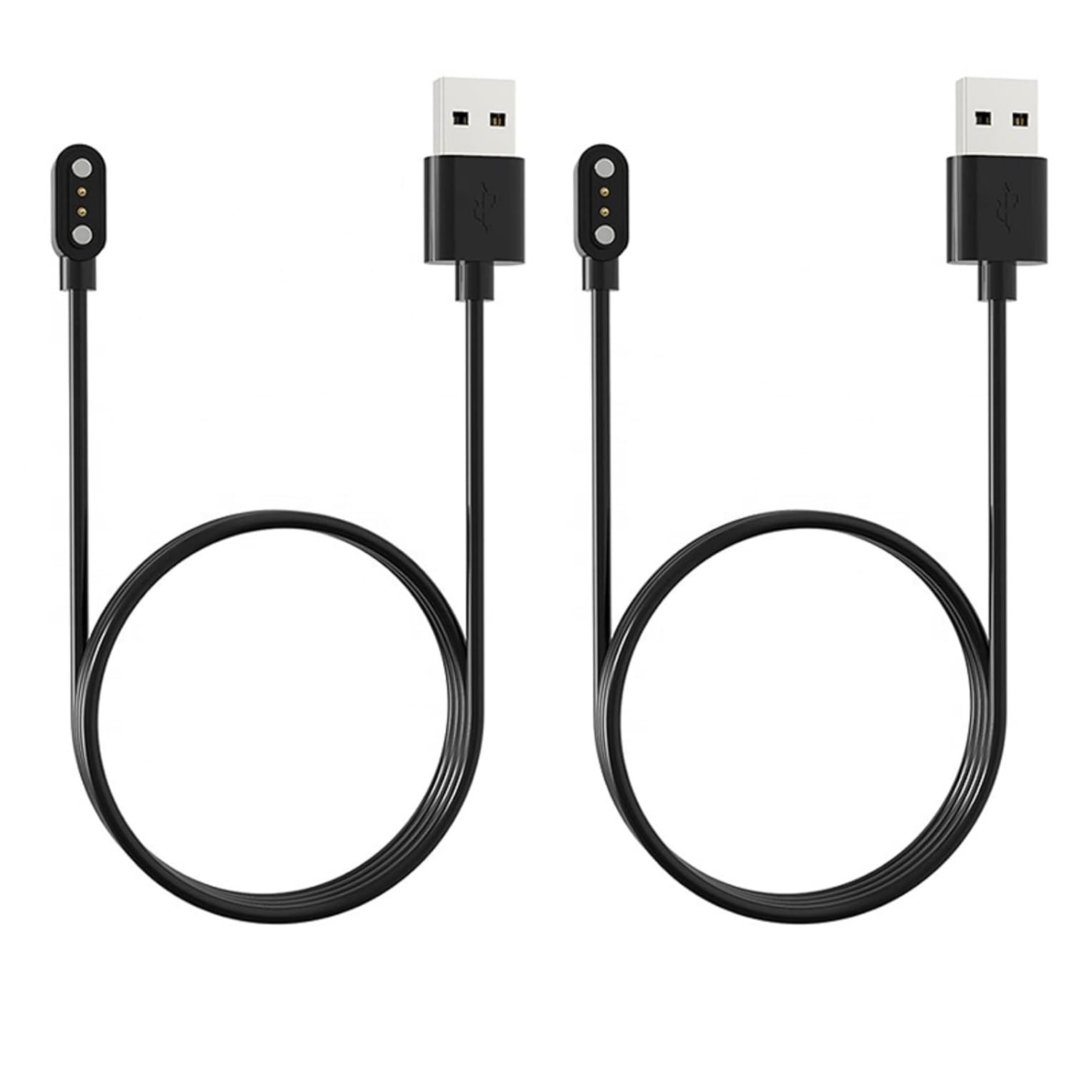 [2-Pack] 3.3FT Smart Watch Charger Magnetic USB Charging Cable for Letsfit Willf