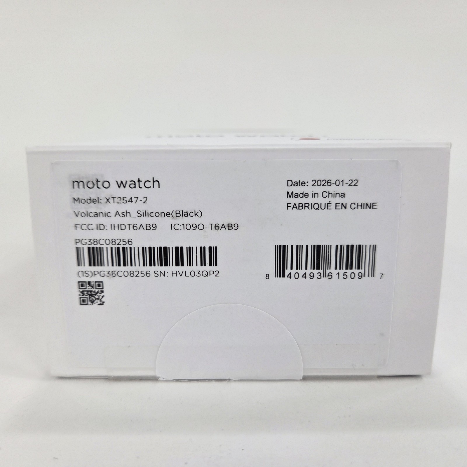 Motorola Moto Watch 47mm Activity Tracker Sportwatch XT2547-2, Black