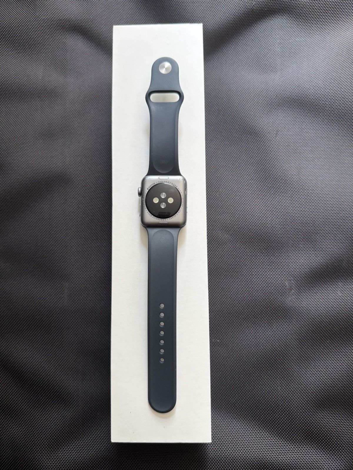 Apple Watch Series 3gps 42 Mm Space Gray Aluminum With Black