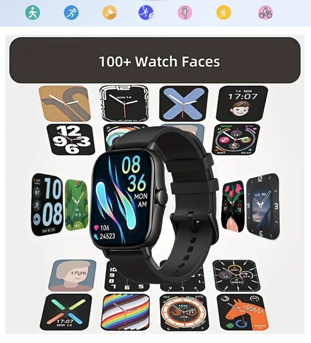 2025 Latest Popular SmartWatch,Wireless Call/dial/Multisport Mode/iPhone/Andriod
