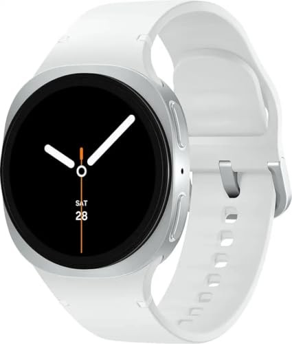 Samsung Galaxy Watch8 LTE 40mm Aluminum Silver w/ White Band