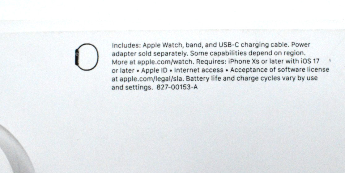 Apple Watch Series 9 41mm A2978 Midnight Aluminum/Sport Band M/L GPS MR8X3LL/A