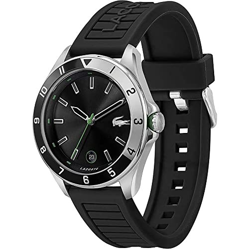 LACOSTE Men’s TIEBREAKER Watch Black 2011188 Rubber
