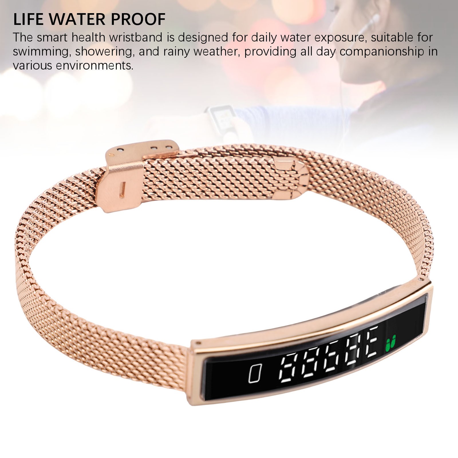 Smart Bracelet Fitness Tracker Lightweight Health Bracelet For Running App BLOD