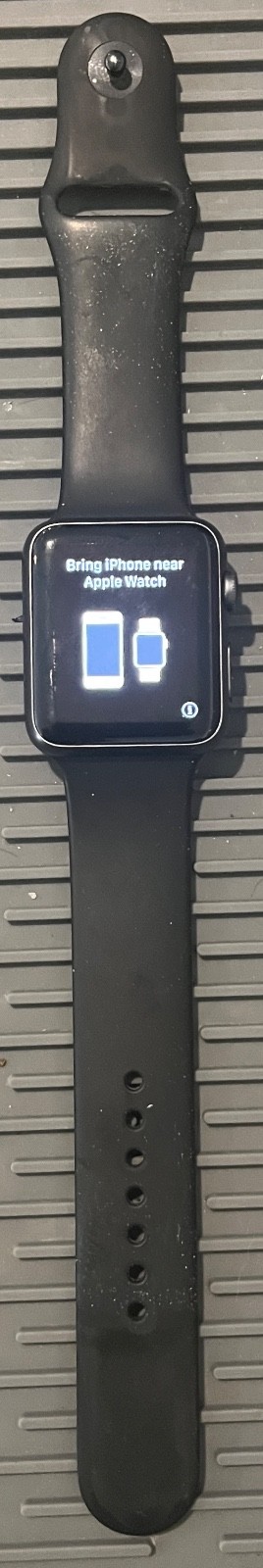 Apple Watch Sport 7000 Series Space Gray 42mm Black Sport Band (1st GEN)