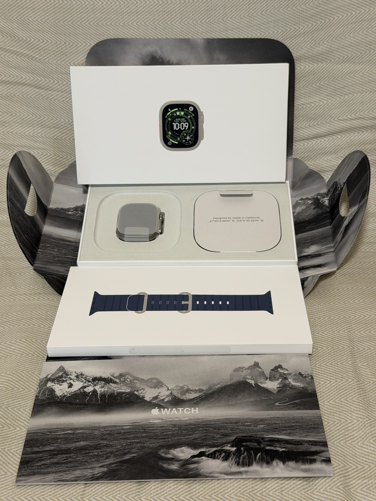 Unlocked Apple Watch Ultra 3 49MM Natural Titanium MEWH4LW/A Excellent Condition