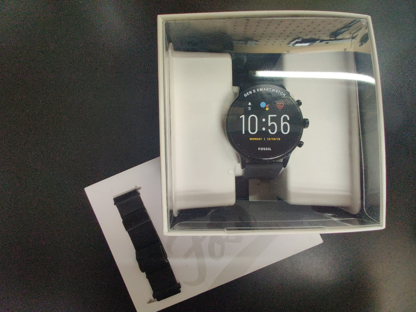 Fossil Gen 5 Carlyle HR WearOS Smartwatch (FTW4025), Original Packaging
