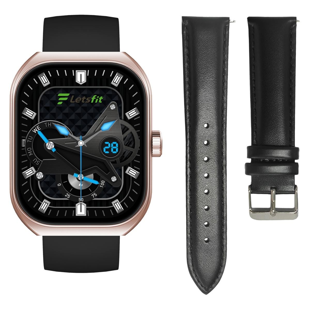 Fitness Smart Watch 24/7 Heart Rate Blood Oxygen Sleep Activity Step Counter