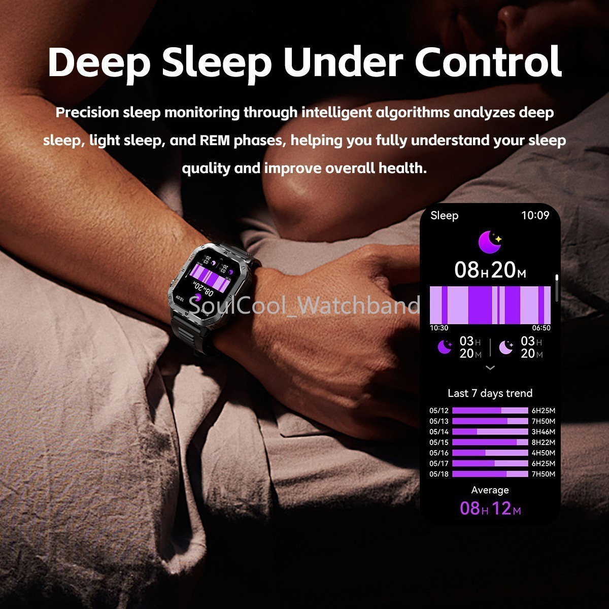 Military Smart Watch For Men (Answer/Make Call) Sport Fitness 1000mAh Waterproof