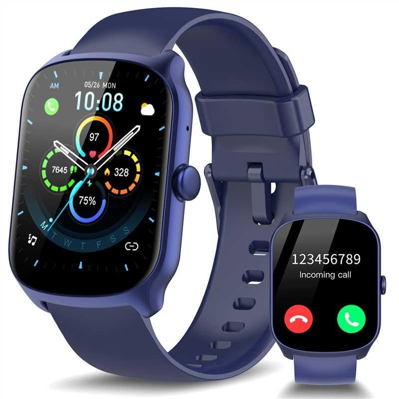 1.95” Reloj Inteligente Para Hombre Mujer Compatible Con iPhone Android Samsung