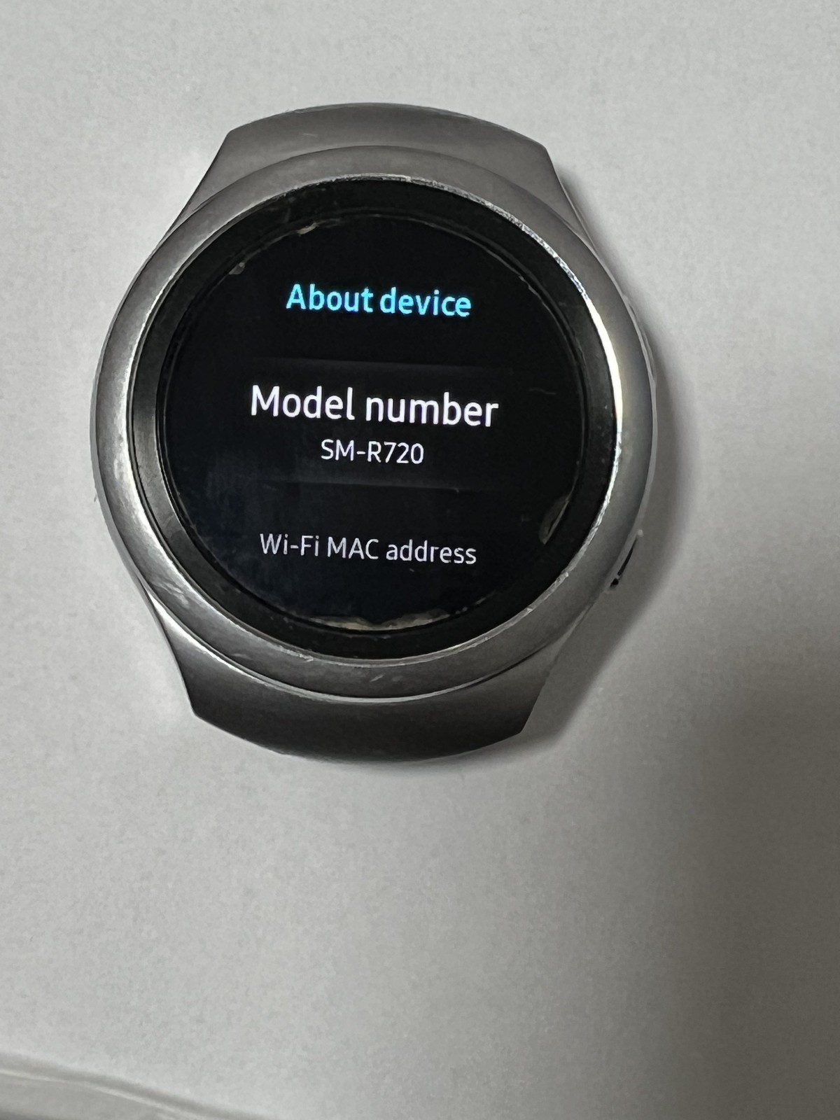 Samsung Gear S2 SM-R720 Smart Watch 42mm Silver – NO BANDS