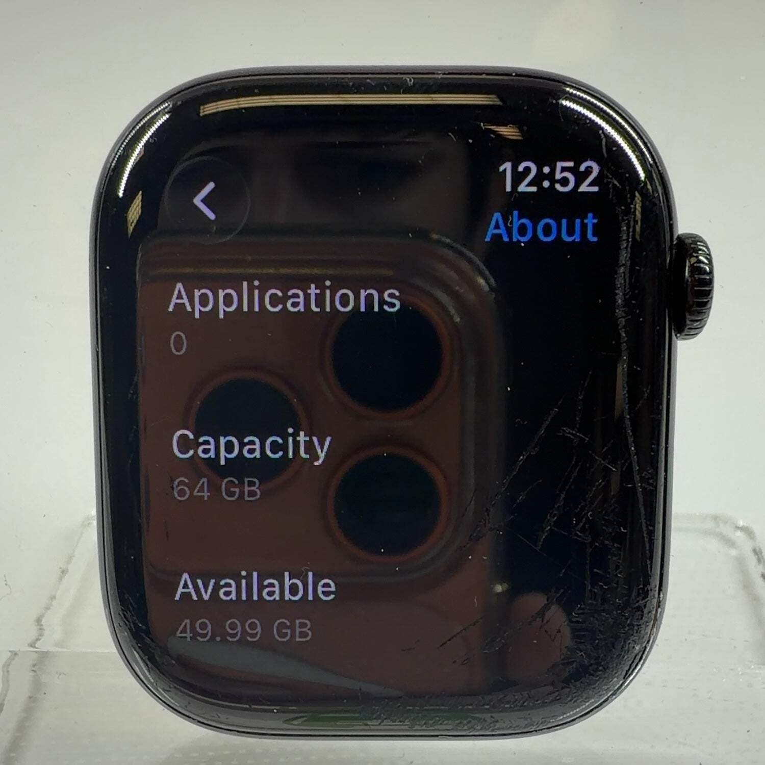 Broken Unlocked Apple Watch Series 11 46MM Black Band MFC44LW/A SCRATCHED SCREEN