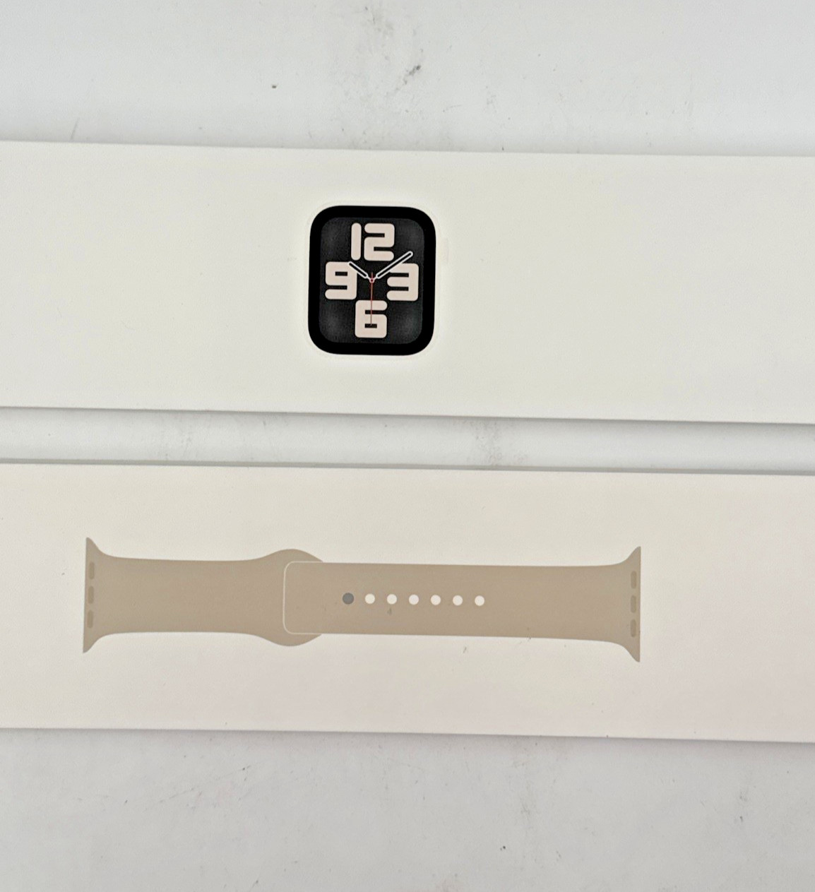 Apple Watch SE (2022) 44mm Starlight Aluminum Case with Sport Band, M/L (GPS)…