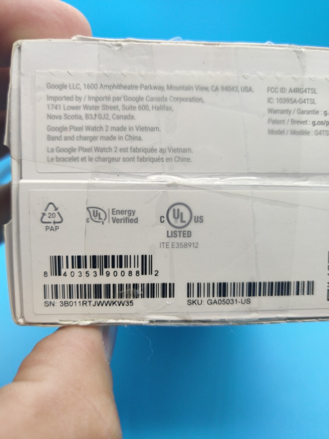 Google Pixel Watch 2 Wifi – Polished Silver Aluminum Case / Porcelain Active New