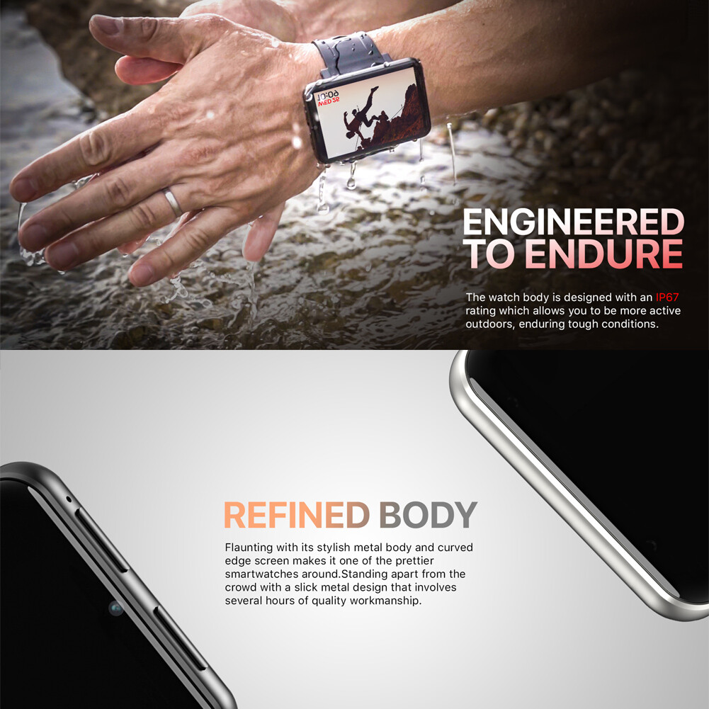 Smart Watch 4G Unlocked Phone Android 3GB 32GB Camera Smartwatch Handsfree Call