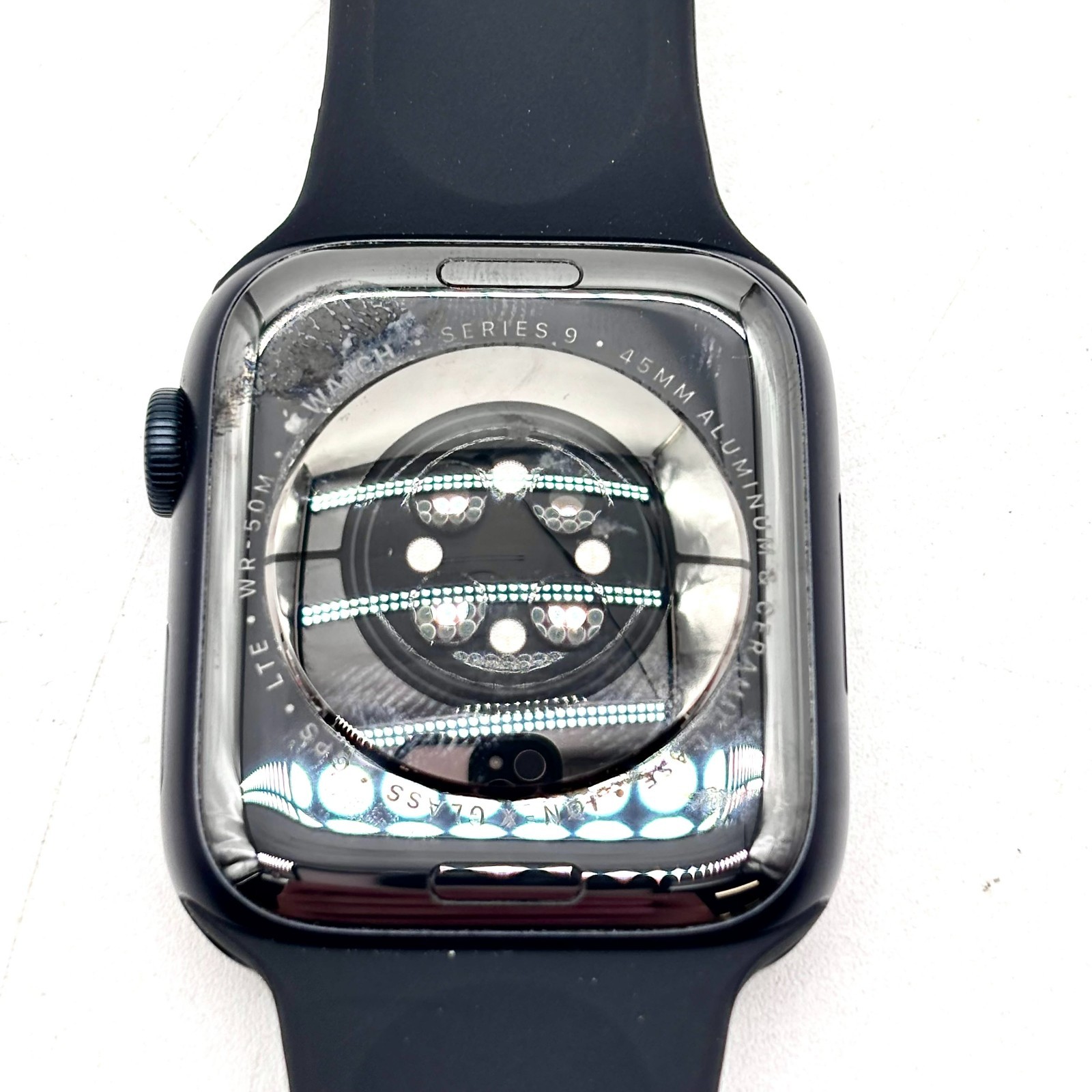 Apple Watch Series 9 (GPS+LTE) 45mm Midnight Case & Black Sports Band NRMC3LW/A