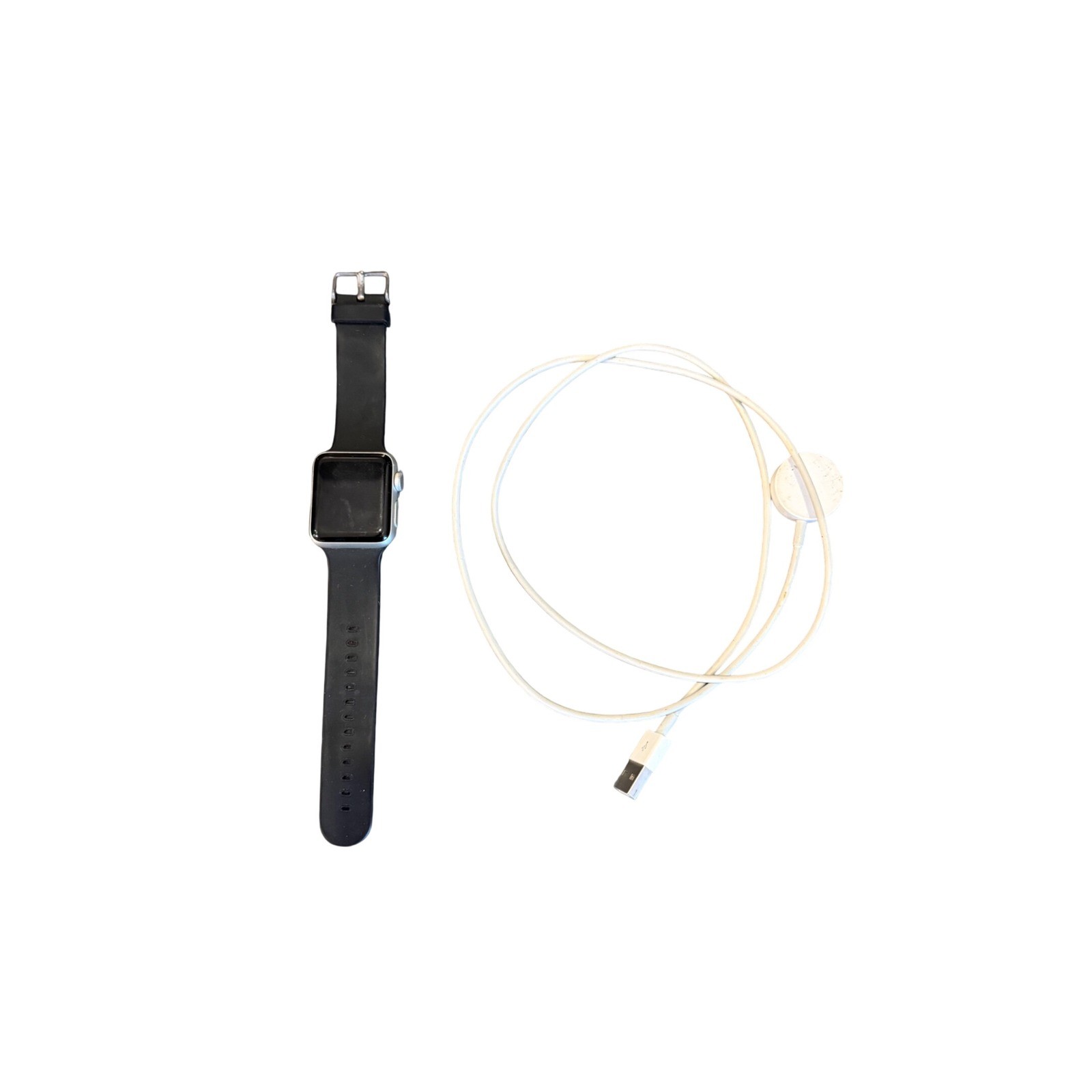 Apple Watch Series 2 Nike+ 38mm Silver Aluminum Case Sport Band MQ1L2LL/A Parts