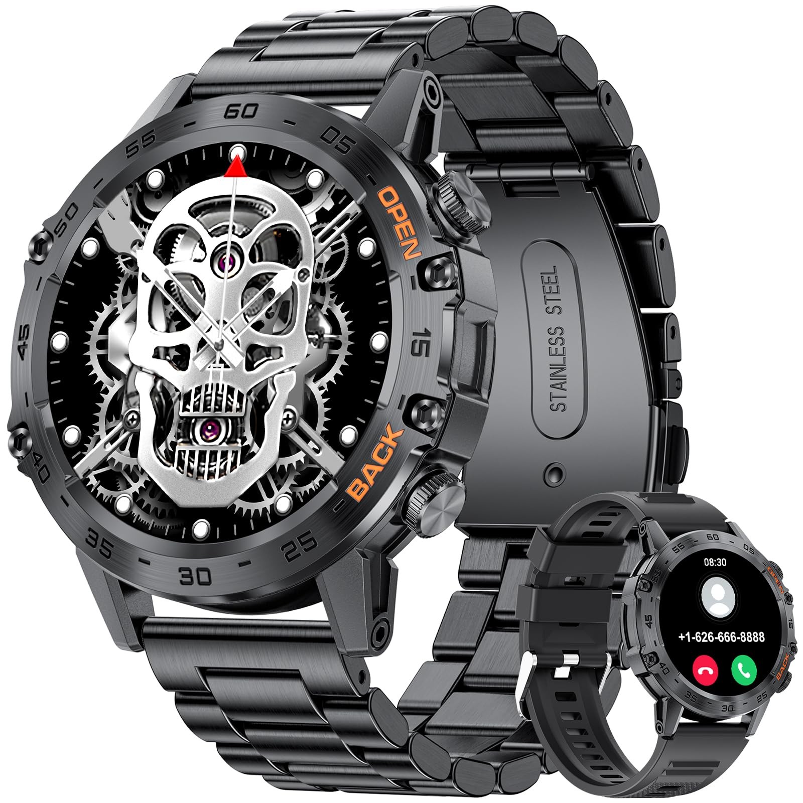 Military for Men(Answer/Dial Calls),100 Sports Modes, 5ATM Waterproof Fitness…