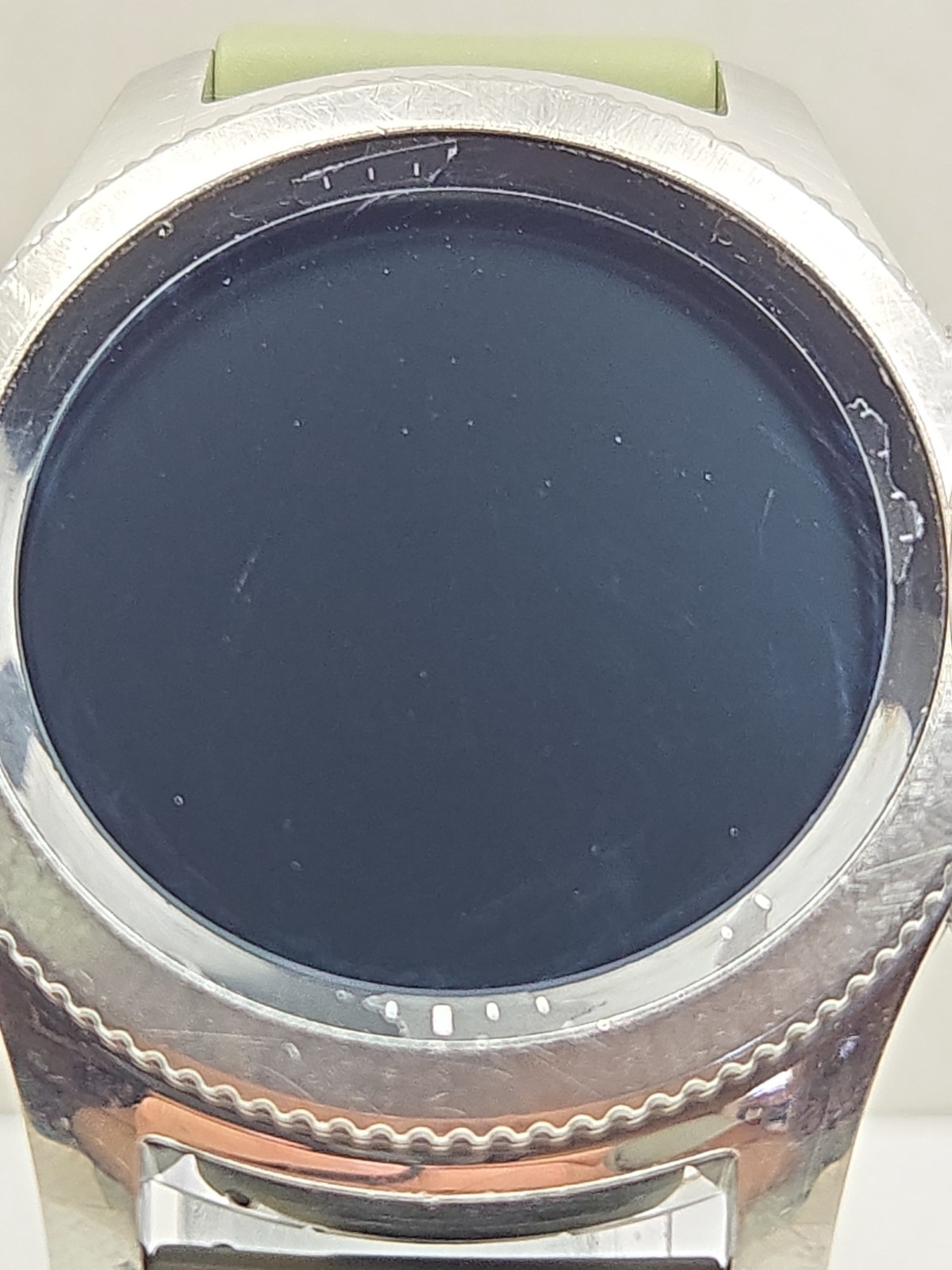 Samsung Gear S3 Classic ATT LTE GPS 46mm Silver Smartwatch Green Band – Read
