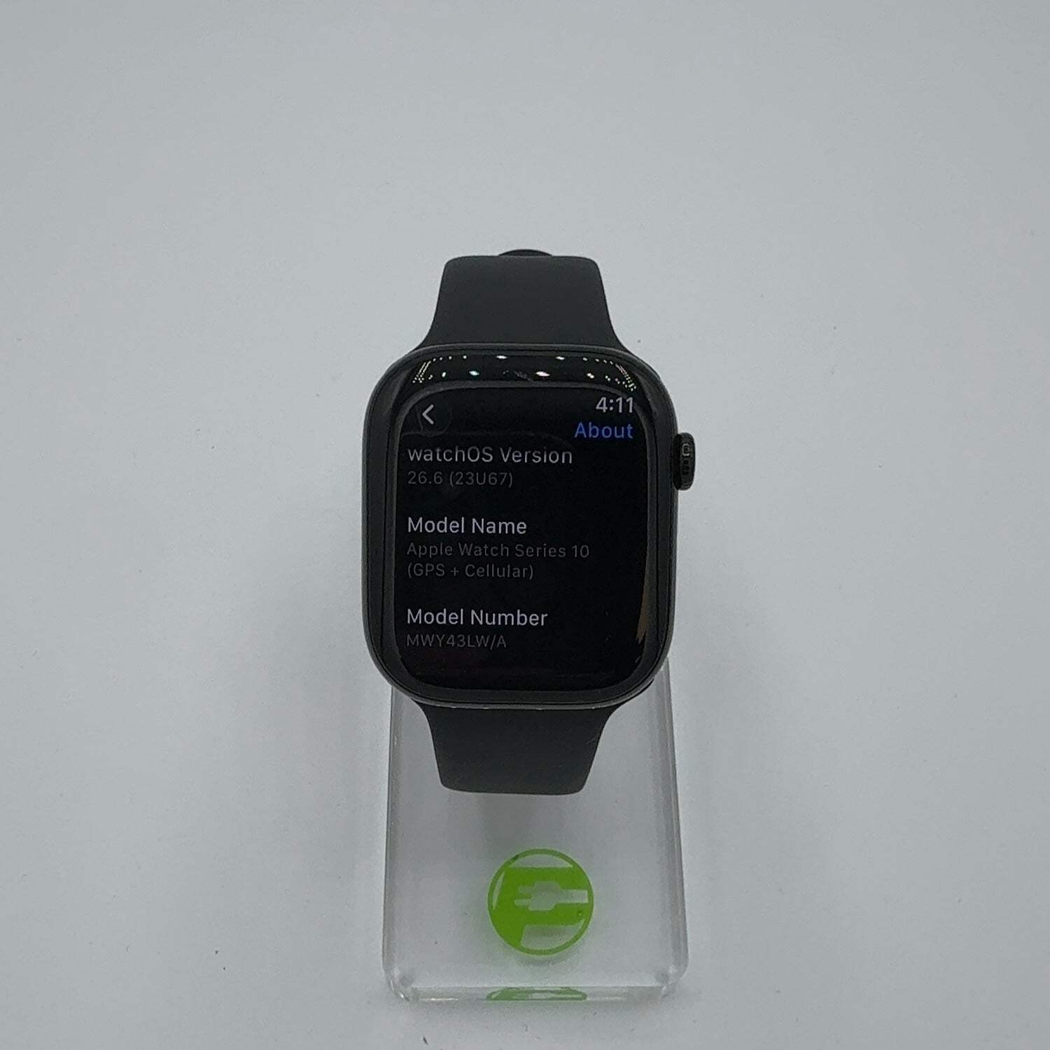 Unlocked Apple Watch Series 10 46MM Aluminum Black Watch Band 100% Battery
