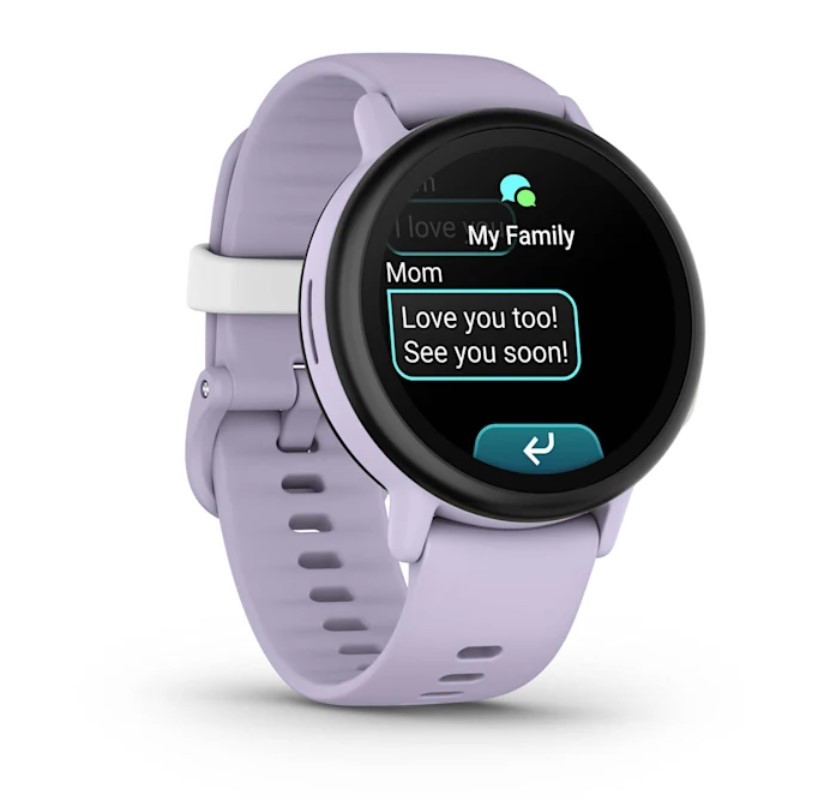 Garmin Bounce 2 Kids LTE Smartwatch Bundle w/ Microfiber Cloth, Light Purple