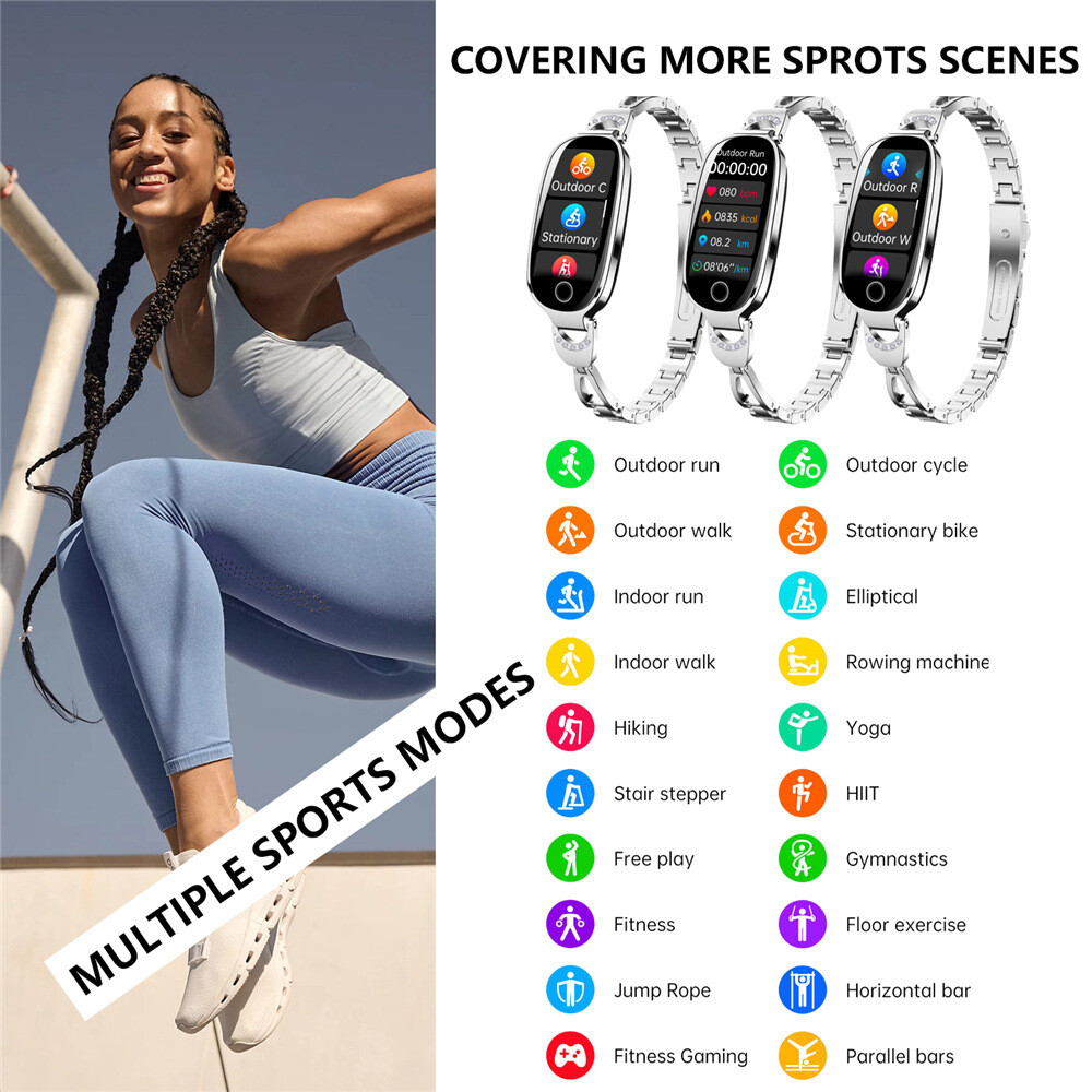 2025 Smart Watch For Women/Ladies Heart Rate&Sleep Monitor IP67 Fitness Tracker