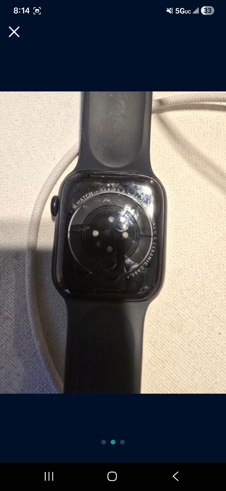 Apple Watch Series 9 45mm Aluminum Case with Sport Band – Midnight (GPS