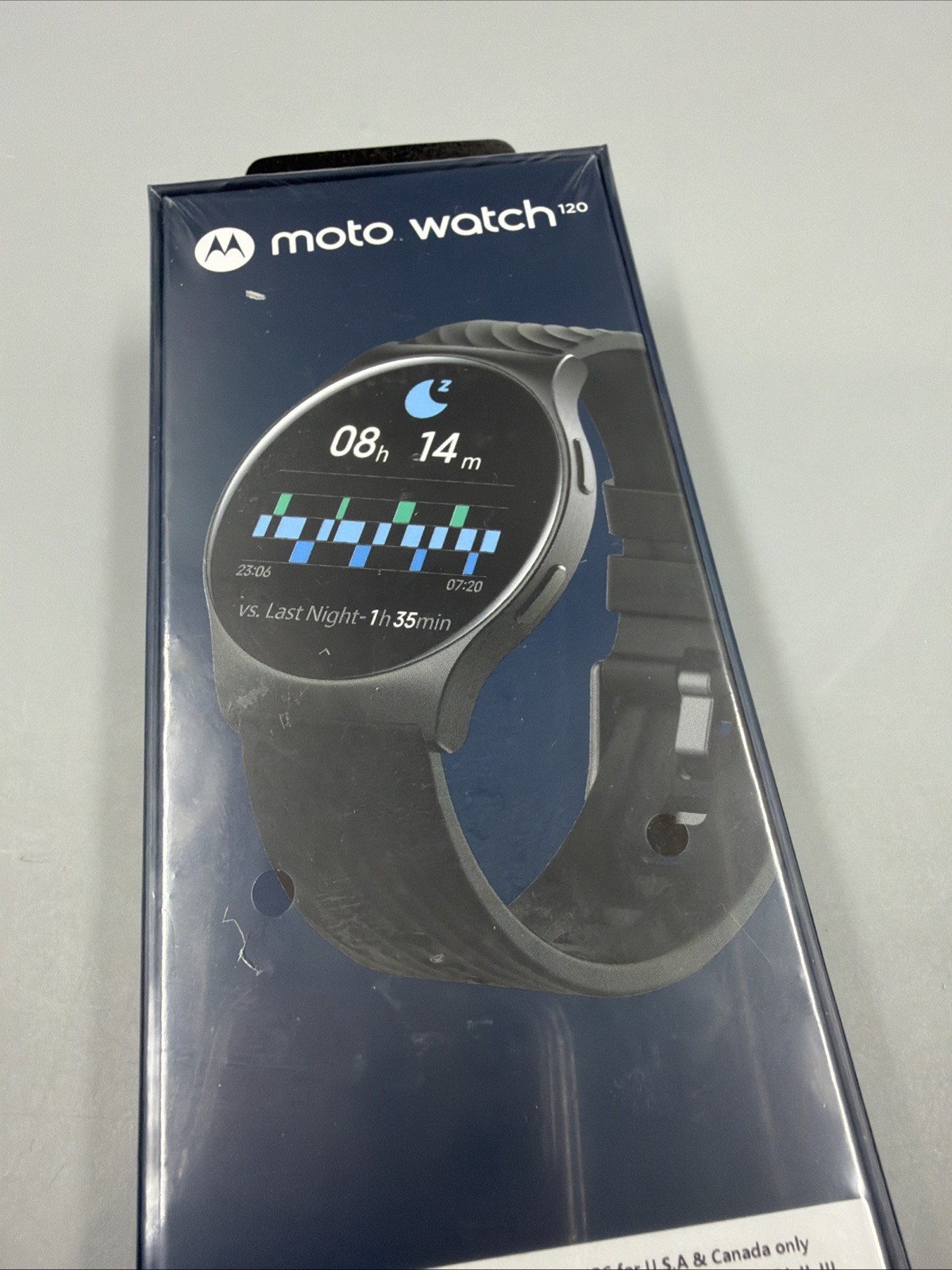 Motorola Moto Watch 120 Smartwatch – Bluetooth – Phantom Black