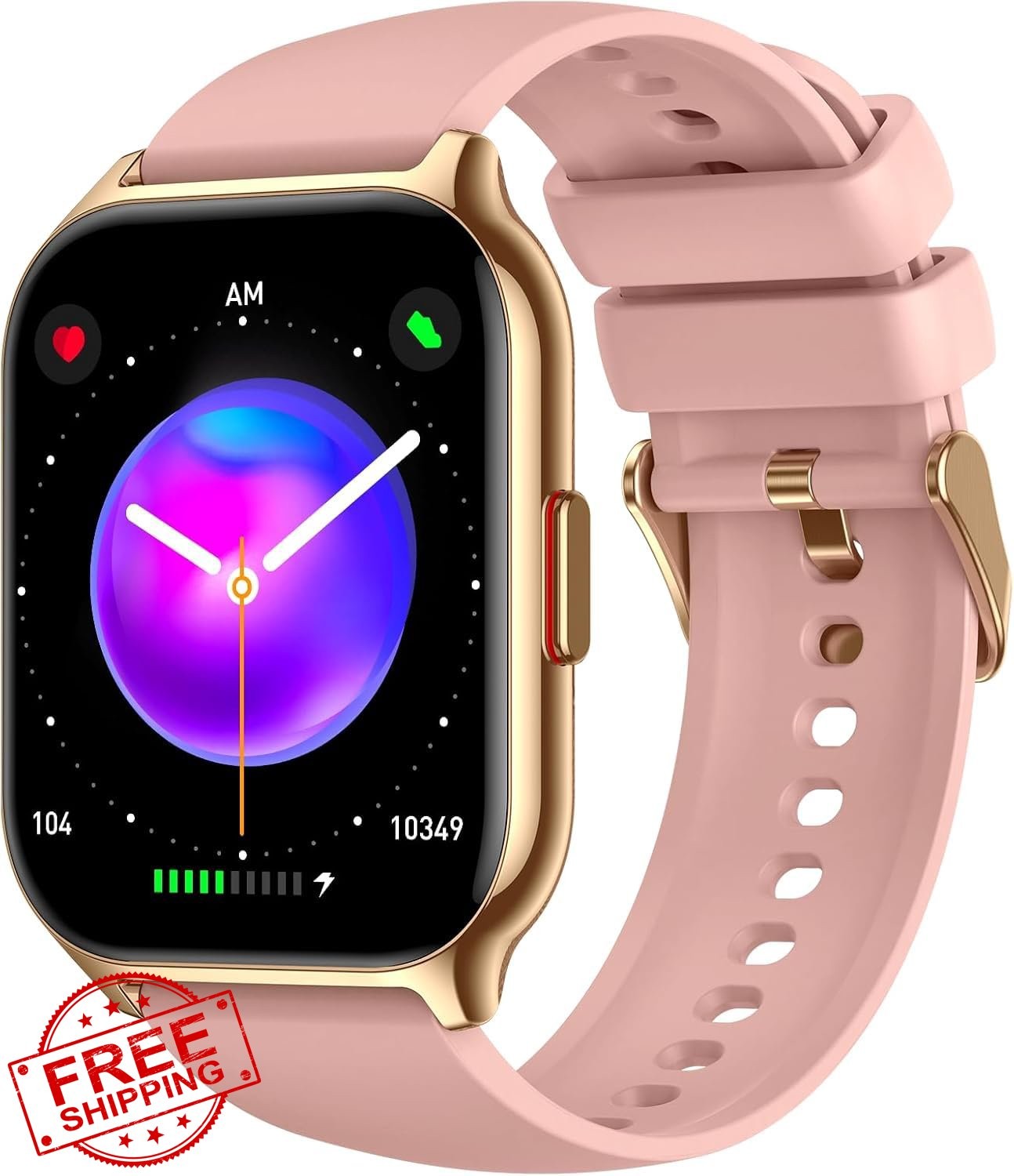 LIMTZOPY smart watch pink 2.01″ HD fitness