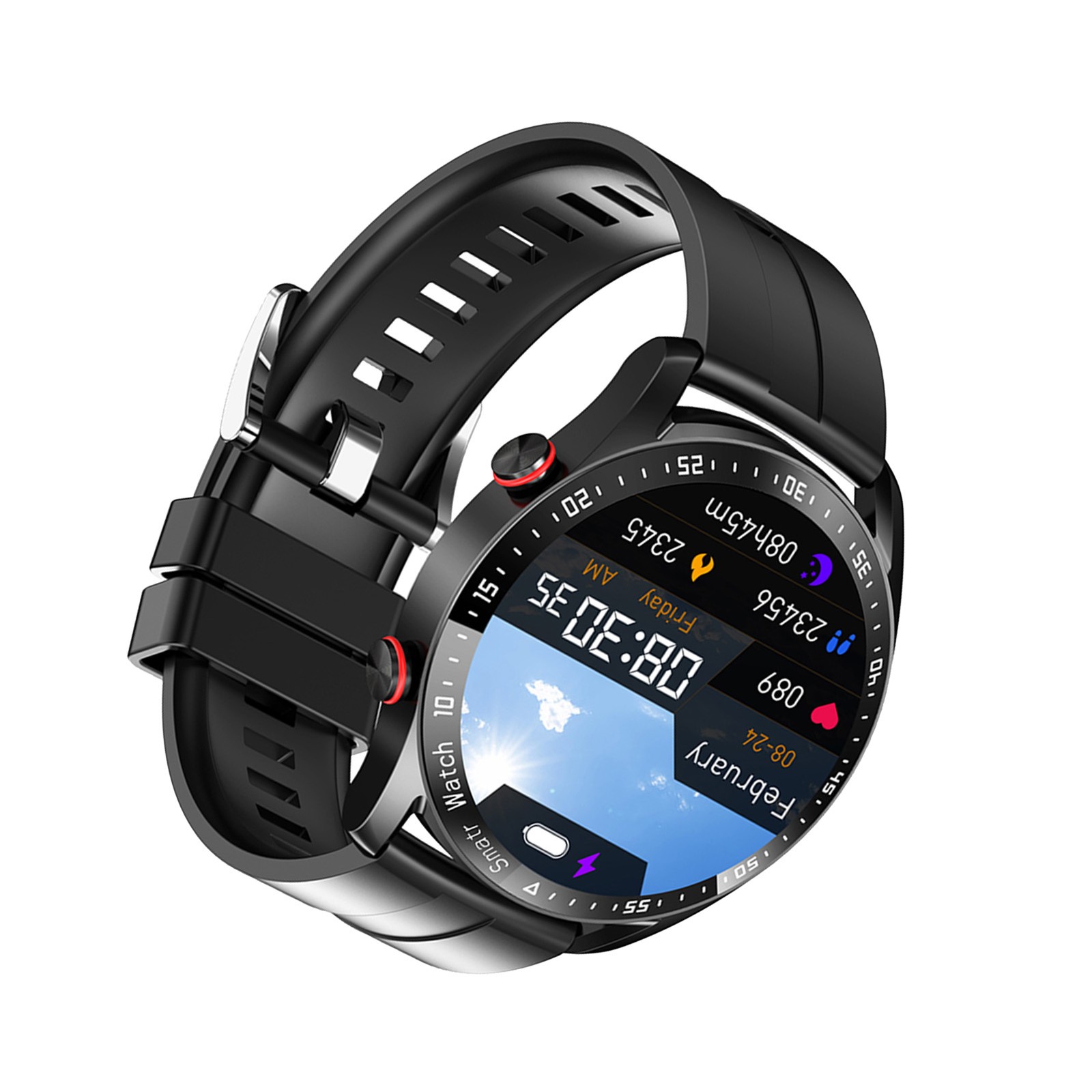 Smart Sports Watch With 1.52 Inch Screen BT Call Health Monitoring Multi-Sp AUNC